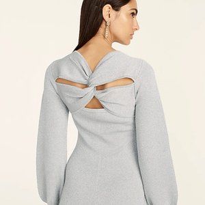 NWT J. Crew Lurex Twist Back Dress